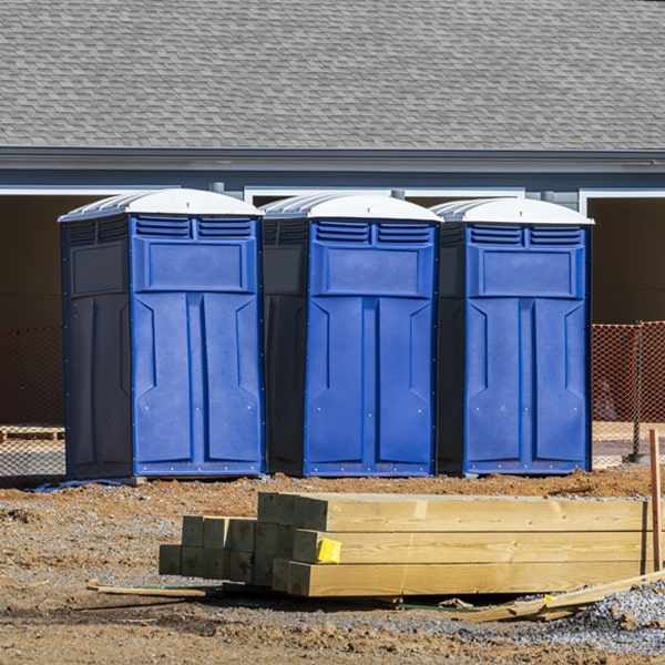 is there a specific order in which to place multiple porta potties in Ten Mile Tennessee